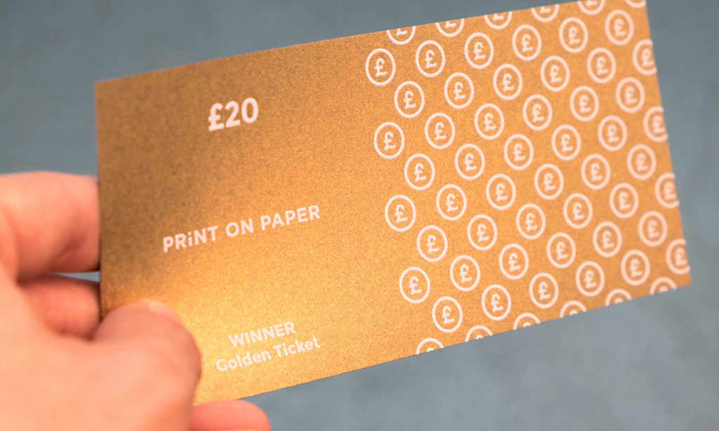 Print on paper - Golden Ticket